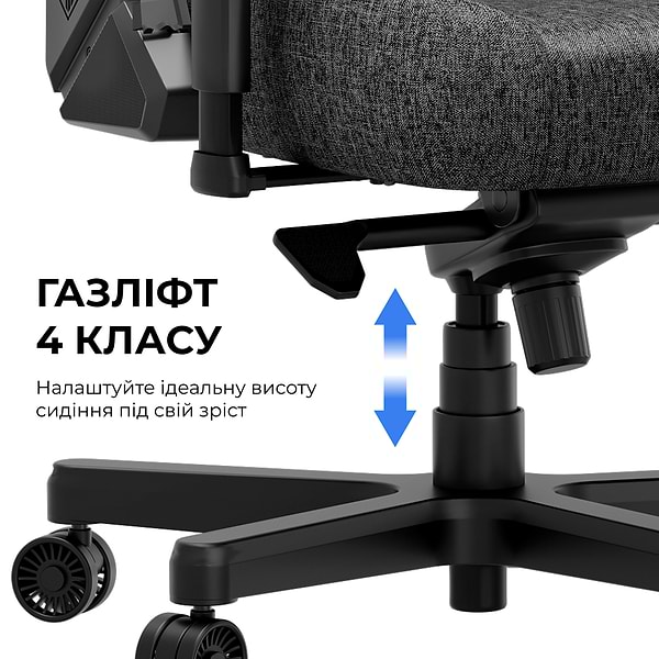 Фото - Крісло для геймерів Anda Seat Kaiser 3E XL Grey Fabric (AD23YC-XL-09-G-CF-G01)