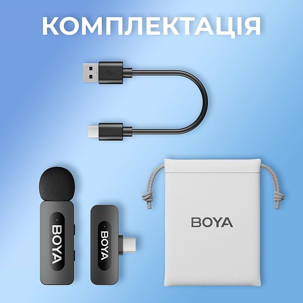 Фото - Микрофон для смартфона Boya BY-V10 Type-C Black