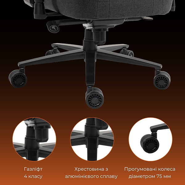 Фото - Крісло для геймерів GamePro GC775DG Dark Grey
