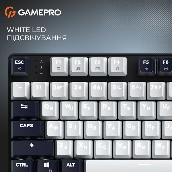 Фото - Клавіатура дротова GamePro Genesis Metallic Outemu Red Swithes USB Black (MK110B)