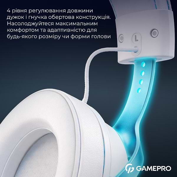 Фото - Гарнітура бездротова ігрова GamePro Asgard Freya Pro (HSW201WB)