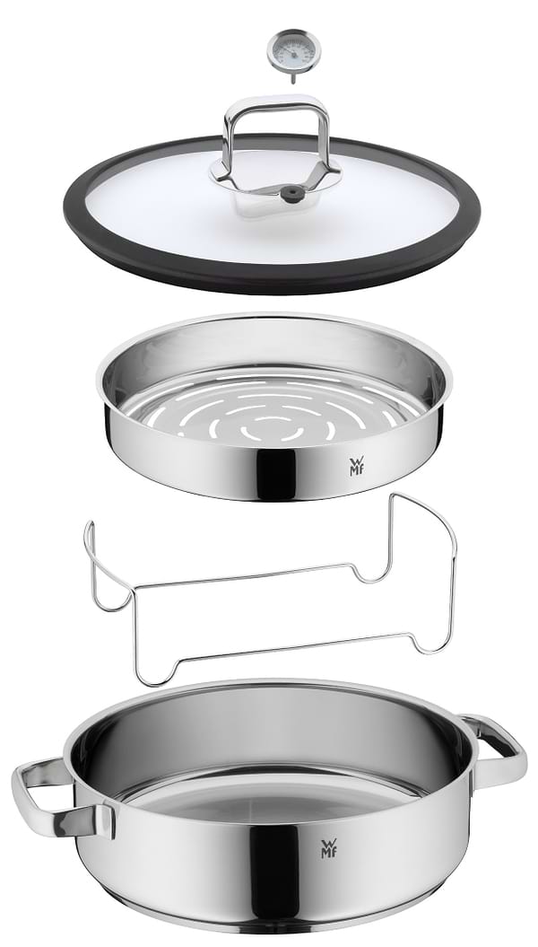 Фото - Кастрюля WMF 1743016040 Vitalis Aroma с пароваркой 28 см