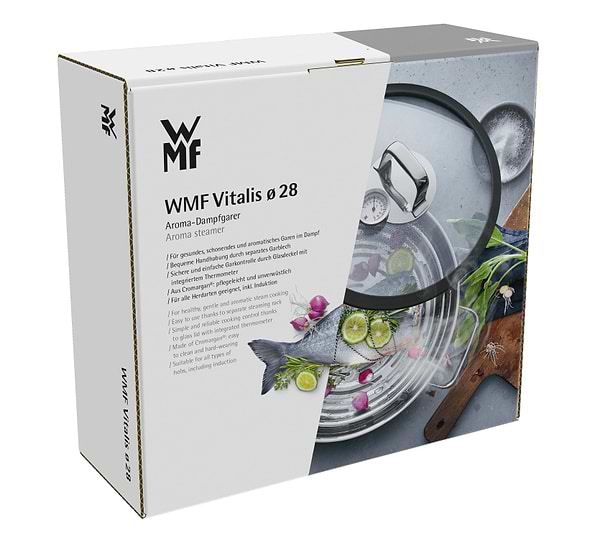 Фото - Кастрюля WMF 1743016040 Vitalis Aroma с пароваркой 28 см