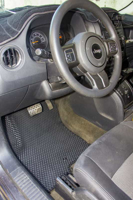 Фото - Килимки з екошкіри в салон авто передні EVAtech ECO для Patriot (MK74) Restyling Jeep 2011-2016 1 покоління SUV USA (JP1761AD2LA2BBB)