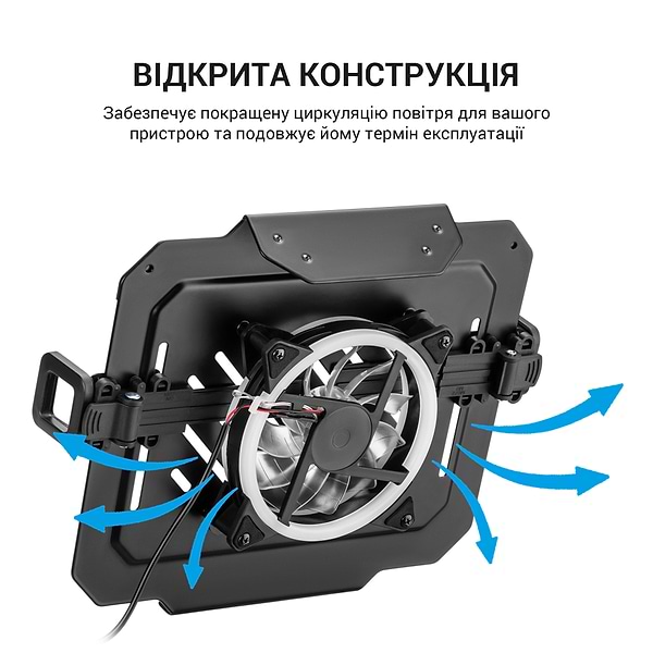 Фото - Підставка під ноутбук охолоджуюча OfficePro LH474B Black