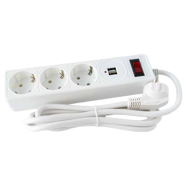 Фото - Мережевий фільтр Logan SFWU3-3 білий