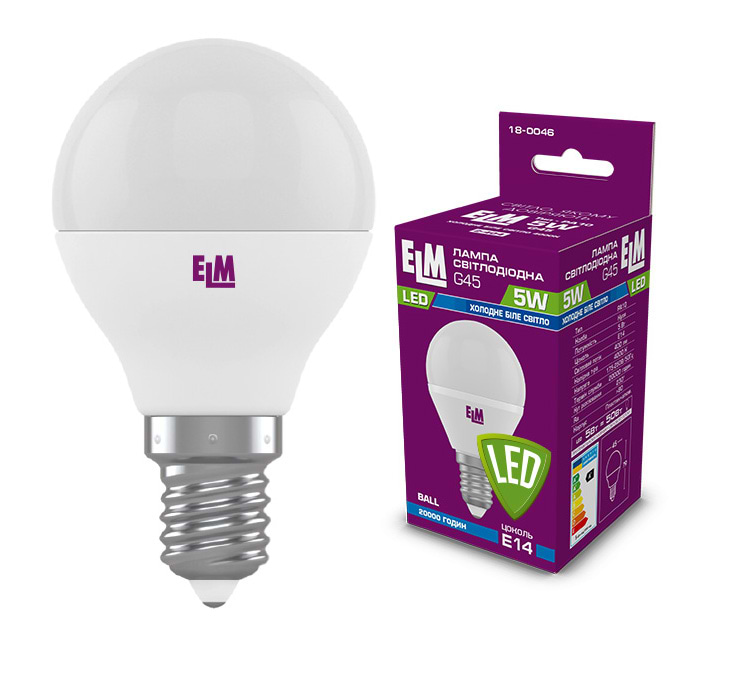 Лампочка світлодіодна ELM 5W E14 4000K 18-0046