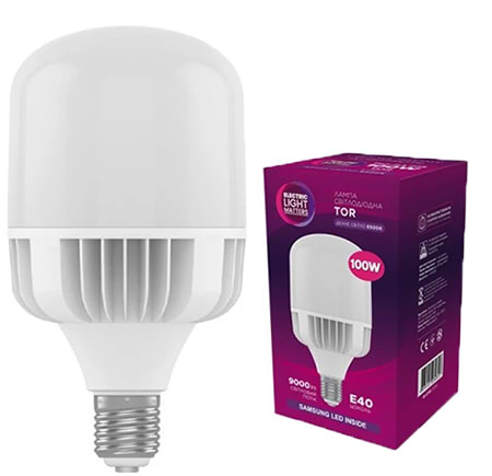 Фото - Лампочка светодиодная ELM 100W E40 6500K (18-0198) Фото - Лампочка светодиодная ELM 100W E40 6500K (18-0198)