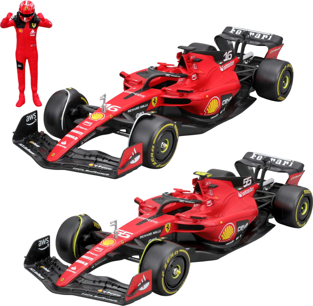 Колекційна машинка 1:24 Bburago з фігуркою - FERRARI SF-23 1:24 (18-26809)