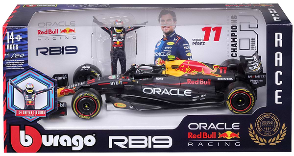 Фото - Коллекционный легковой транспорт Bburago RED BULL RACING RB19 в ассортименте (18-28036)
