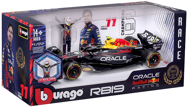 Фото - Коллекционный легковой транспорт Bburago RED BULL RACING RB19 в ассортименте (18-28036)