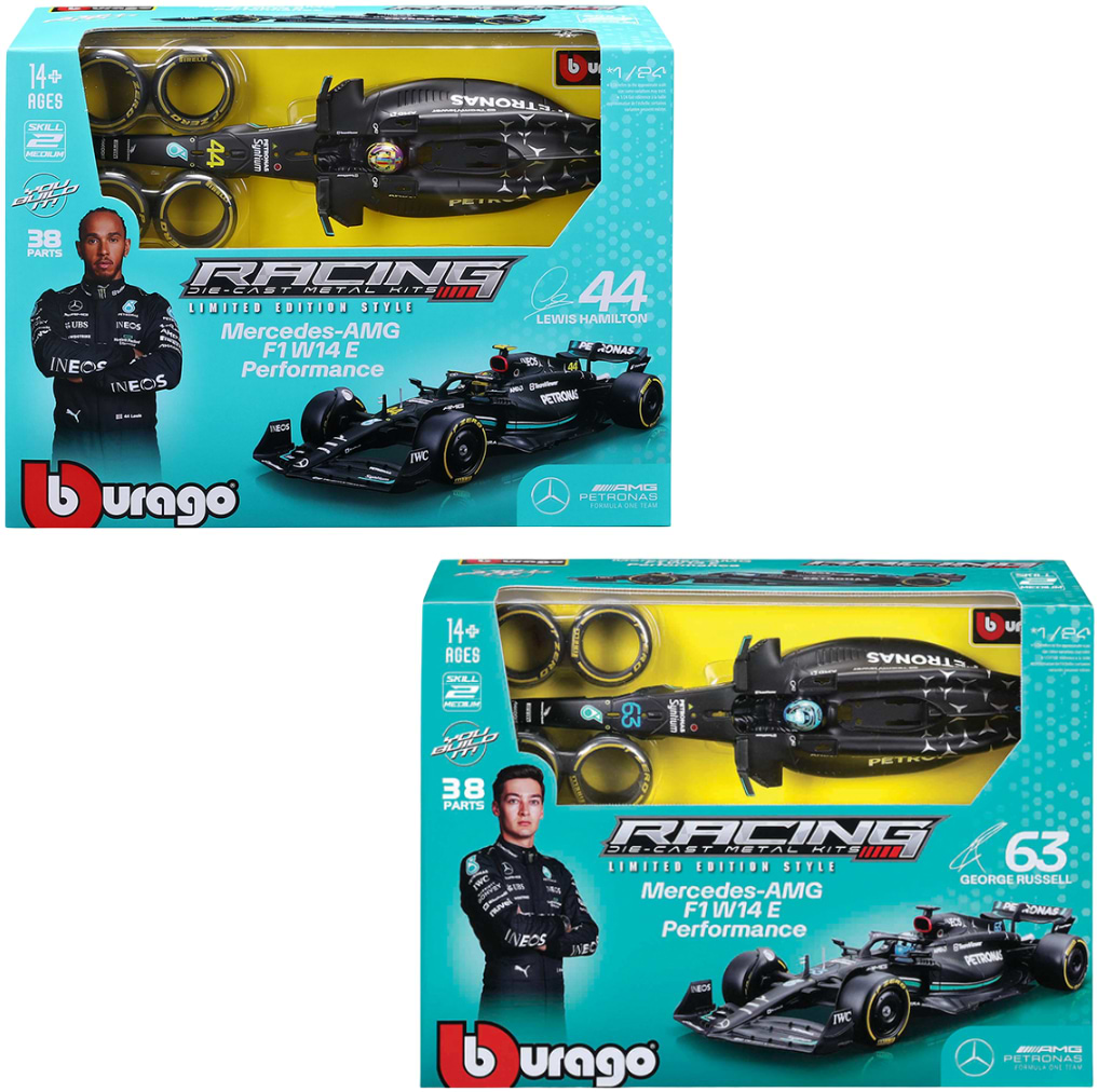 Колекційна машинка-конструктор Bburago MERCEDES-AMG F1 W14 PERFORMANCE в асортименті (18-28510)