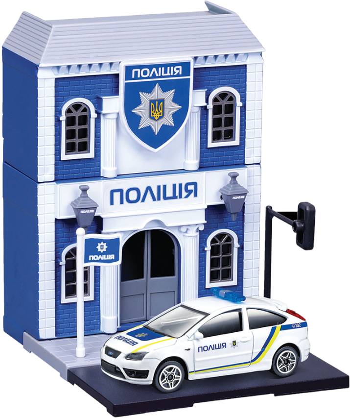 Фото - Колекційна машинка 1:43 Bburago City - НАЦІОНАЛЬНА ПОЛІЦІЯ (ділянка) (18-31502U)