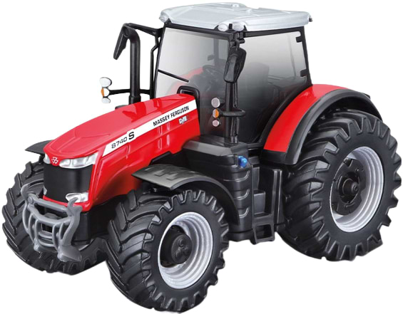 Наземная строительная техника Bburago ТРАКТОР MASSEY FERGUSON 8740S (10 cm) (18-31613)