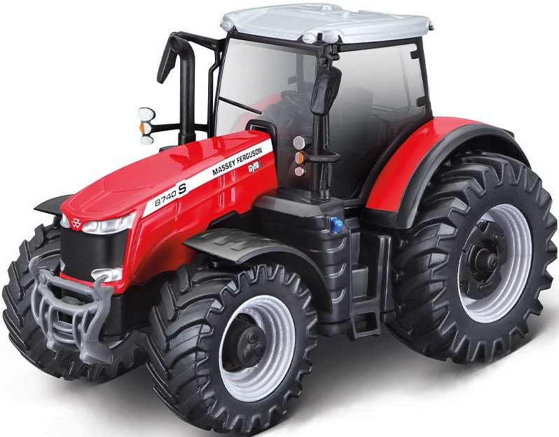 Наземная строительная техника Bburago ТРАКТОР MASSEY FERGUSON 8740S (10 cm) (18-31613) - Фото 1