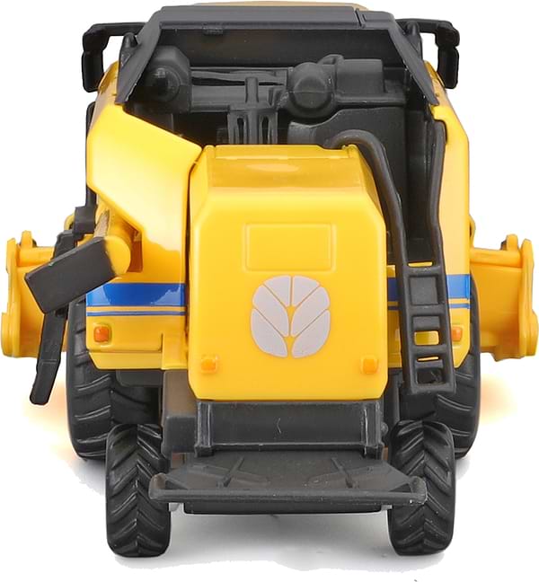 Фото - Наземна спецтехніка Bburago Зернозбиральний комбайн New Holland TC5.90 (з кукурудзяною жниваркою) (18-31722)