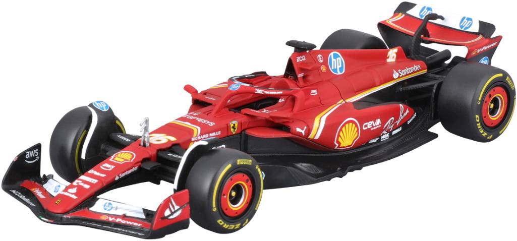 Колекційна машинка 1:43 Bburago FERRARI RACING - SF-24 1:43 (18-36844) в асортименті - Фото 1