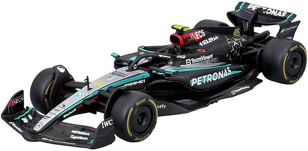 Фото - Коллекционная машинка 1:43 Bburago MERCEDES-AMG F1 W15 PERFORMANCE 2024 1:43 (18-38208) в ассортименте Фото - Коллекционная машинка 1:43 Bburago MERCEDES-AMG F1 W15 PERFORMANCE 2024 1:43 (18-38208) в ассортименте