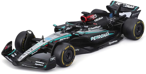 Фото - Коллекционная машинка 1:43 Bburago MERCEDES-AMG F1 W15 PERFORMANCE 2024 1:43 (18-38208) в ассортименте