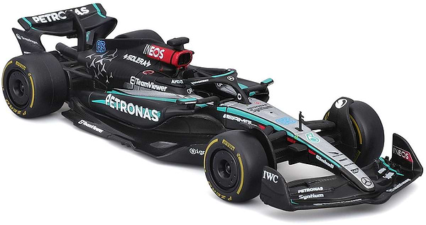 Фото - Коллекционная машинка 1:43 Bburago MERCEDES-AMG F1 W15 PERFORMANCE 2024 1:43 (18-38208) в ассортименте