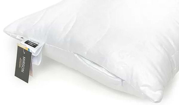 Фото - Подушка стандартная MirSon антиаллергенная №1801 белая Eco Fusion прямоугольная 50х70 см (2200012544761)