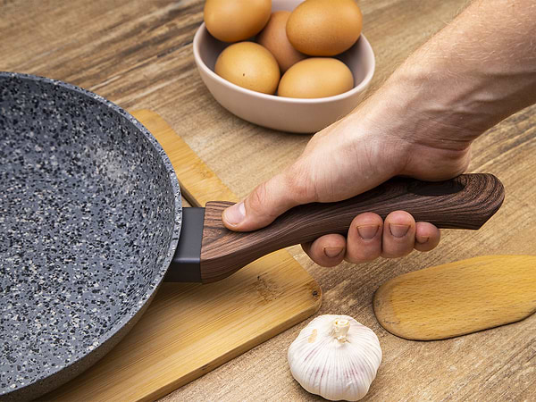 Фото - Сковорода універсальна Aureti Marble 20 см (AU-301-20)