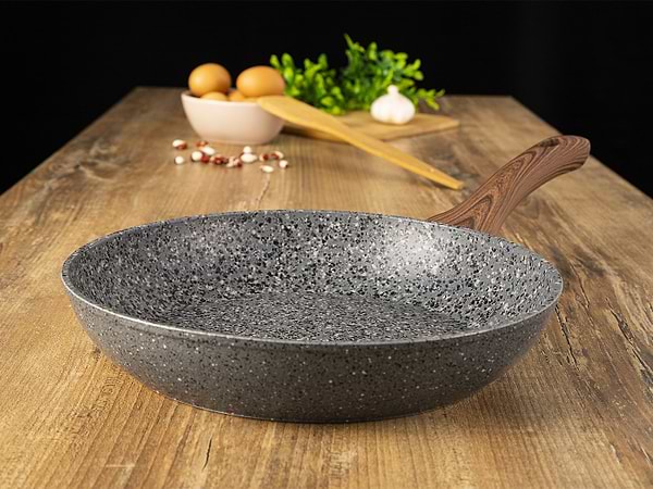 Фото - Сковорода універсальна Aureti Marble 20 см (AU-301-20)