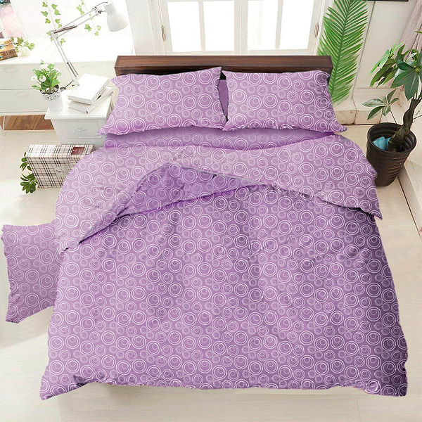 Фото - Комплект постельного белья Zastelli BUBBLE Lavander GOLD USA бязь 145х210 Лиловый (17074)