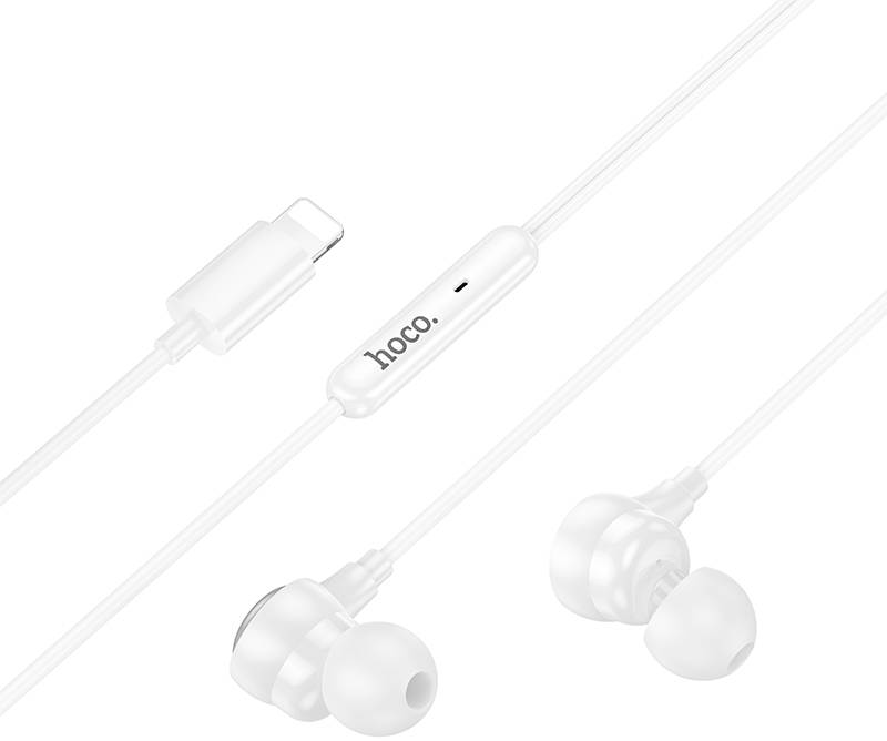 Навушники вкладиші дротові HOCO M116 White (6942007644969)