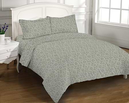 Підковдра полуторна Zastelli бязева Zastelli Bubble Grey 145x210см (18080)