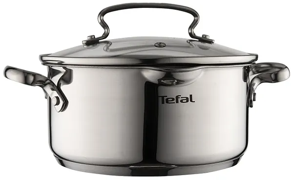 Фото - Набір посуду Tefal G732SA55 Duetto+ 10 пр. со сковородой (кастр. 6,0/5,0/2,5/1,5 л., ковш 1,5 л б/кр, сковорода 26 см)