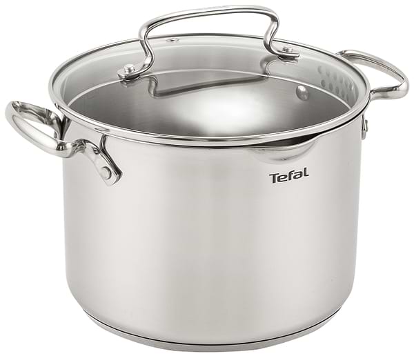 Фото - Набір посуду Tefal G732SA55 Duetto+ 10 пр. со сковородой (кастр. 6,0/5,0/2,5/1,5 л., ковш 1,5 л б/кр, сковорода 26 см)