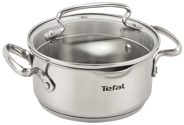 Фото - Набір посуду Tefal G732SA55 Duetto+ 10 пр. со сковородой (кастр. 6,0/5,0/2,5/1,5 л., ковш 1,5 л б/кр, сковорода 26 см)