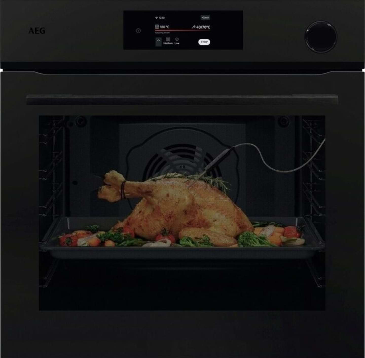 Духовой шкаф электрический AEG NBR7P731ST - Фото 1