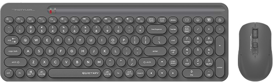 Купити Клавіатура + миша бездротова A4tech FG3300 Air2 (Grey) - Фото 1 Клавіатура + миша бездротова A4tech FG3300 Air2 (Grey) - Фото 1