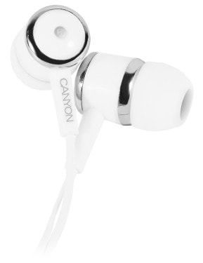 Фото - Навушники вкладиші дротові Canyon CNE-CEPM01W White