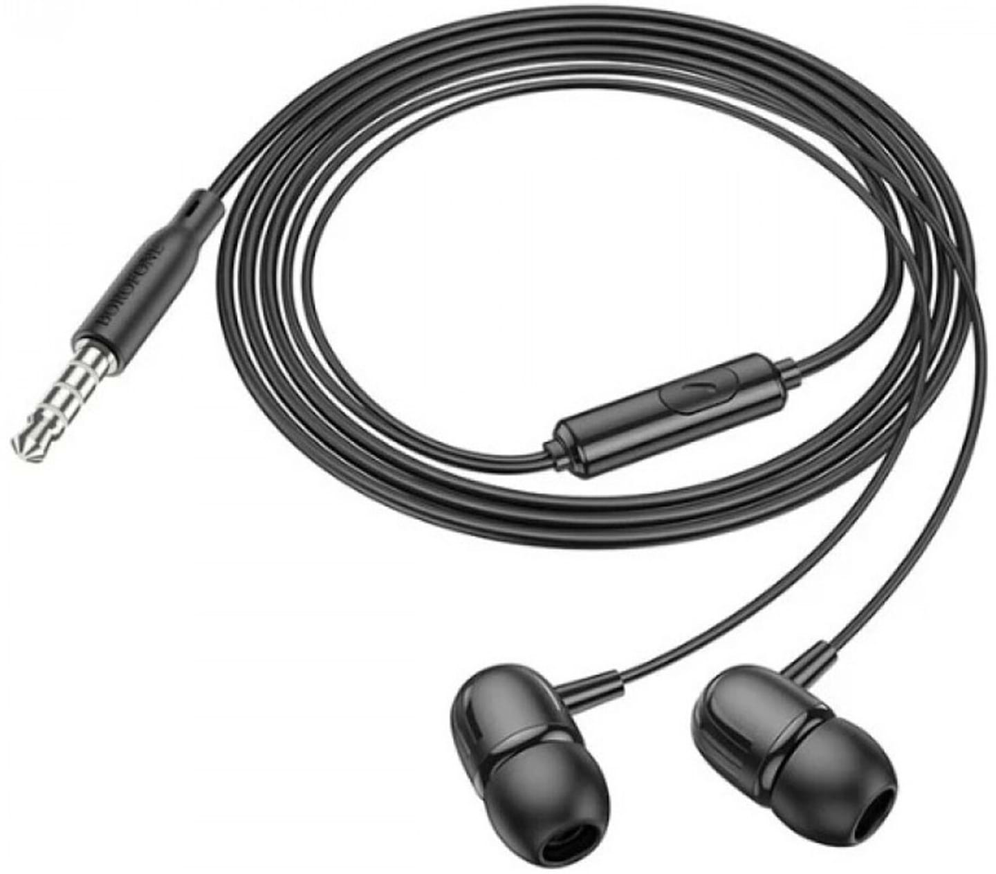 Навушники вкладиші дротові BOROFONE BM77 Ascending Black (6941991102950) - Фото 1