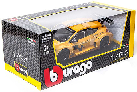 Фото - Коллекционная машинка 1:24 Bburago Renault Megane Trophy (желтый металлик, 1:24) (18-22115)