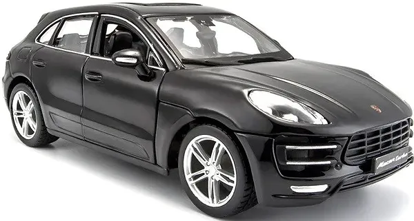 Фото - Коллекционная машинка 1:24 Bburago Porsche Macan (черный, синий 1:24) (18-21077) в асс.