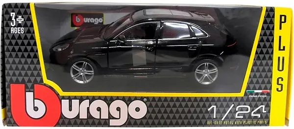 Фото - Коллекционная машинка 1:24 Bburago Porsche Macan (черный, синий 1:24) (18-21077) в асс.