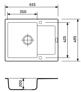 Фото - Мойка кухонная+смеситель+дозатор Adamant Minimal серый (1824296902304)