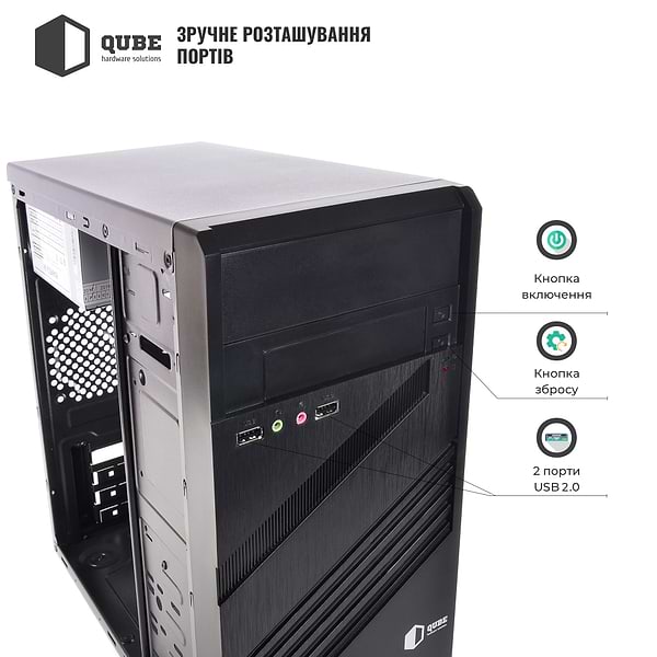 Фото - Системный блок QUBE QB i3 10100 82 (i31010082)