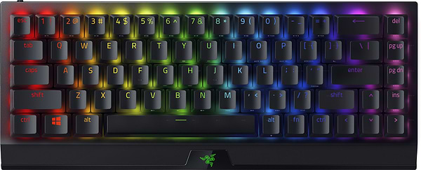 Фото - Клавиатура беспроводная игровая Razer BlackWidow V3 Mini Hyperspeed, Yellow Switch RU (RZ03-03890700-R3R1)