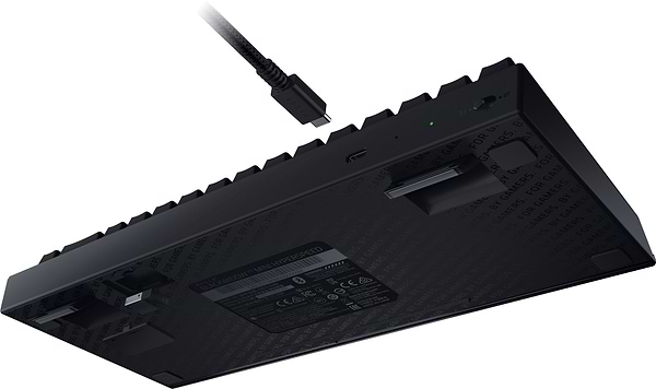 Фото - Клавиатура беспроводная игровая Razer BlackWidow V3 Mini Hyperspeed, Yellow Switch RU (RZ03-03890700-R3R1)