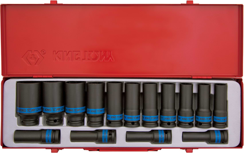 Набір торцевих голівок KING TONY 1/2" 10-32 мм 15 шт. (4415MP03)