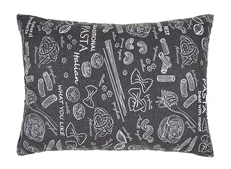 Подушка декоративна Home Line 35х50 Полупанама Паста Графіт+Грета Сіра (183429)