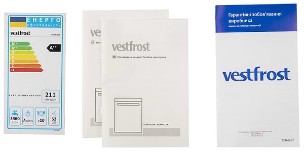 Фото - Посудомийна машина окремостояча Vestfrost FDW4510W