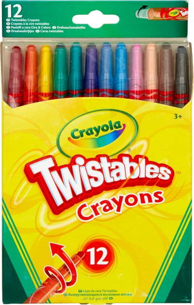 Набір воскової крейди Crayola викручуються "Твіст", 12 шт (256319.024) - Фото 1