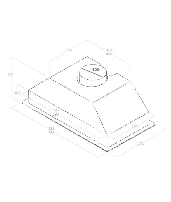 Фото - Витяжка вбудована Elica CT17 C WH/A/52