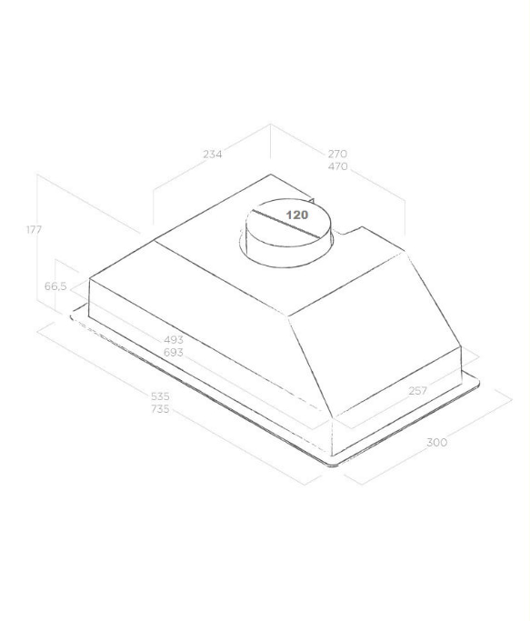 Фото - Витяжка вбудована Elica CT17 C BL/A/52